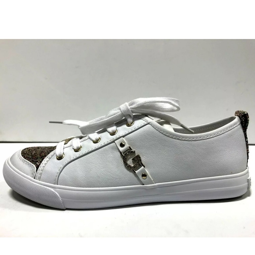 G by Guess Women’s Banx 3, White Casual Lace-Up Sneakers, Size 10 M.